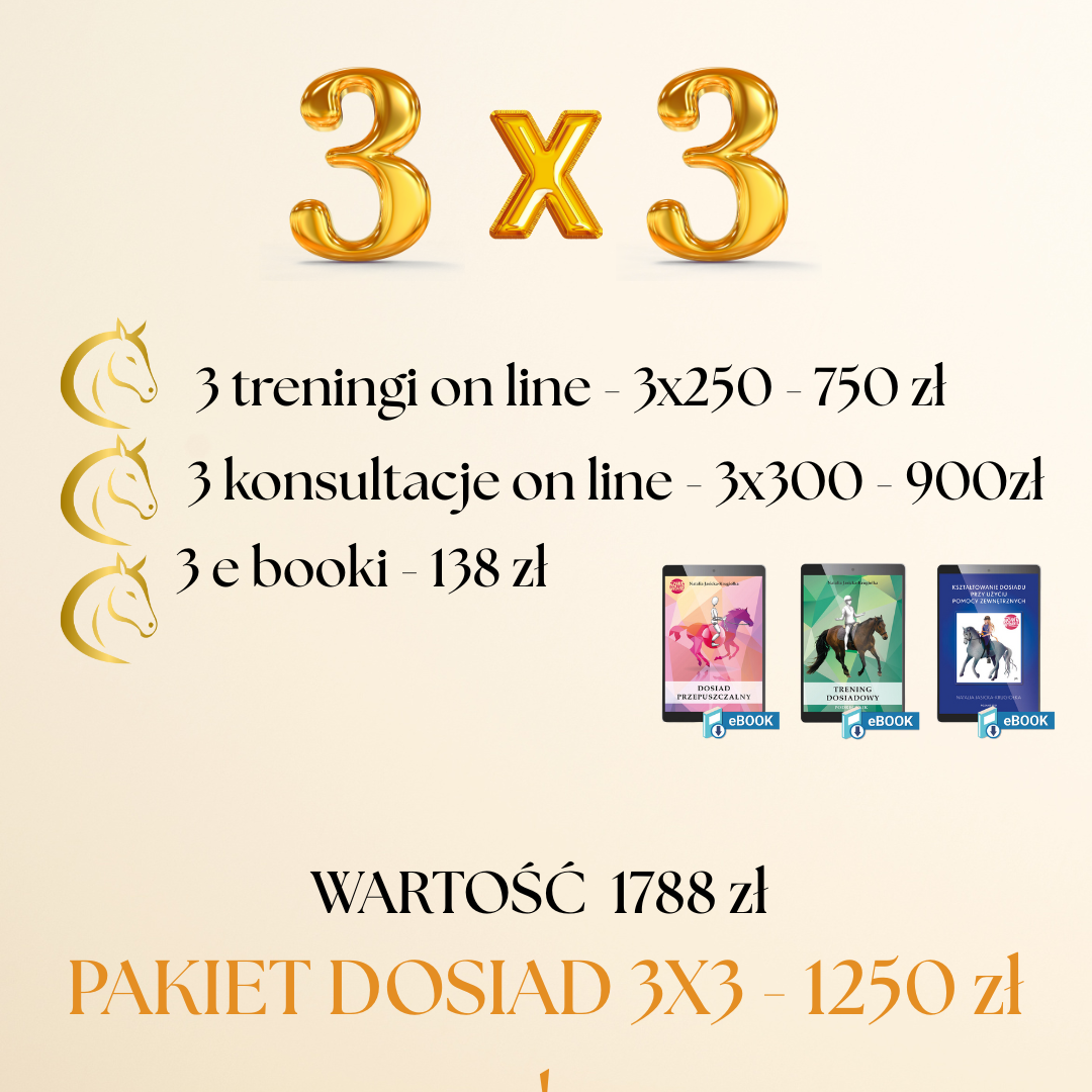 3 x 3 - pakiet dosiadowy online